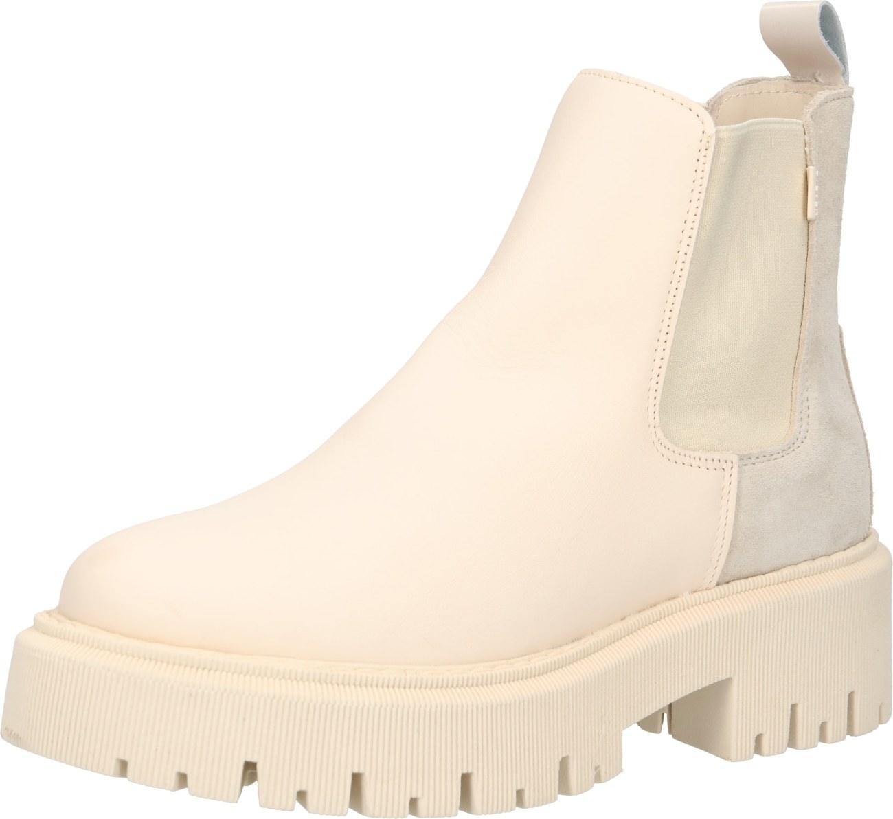 Steven New York Chelsea boty 'PALMS' krémová / světle šedá