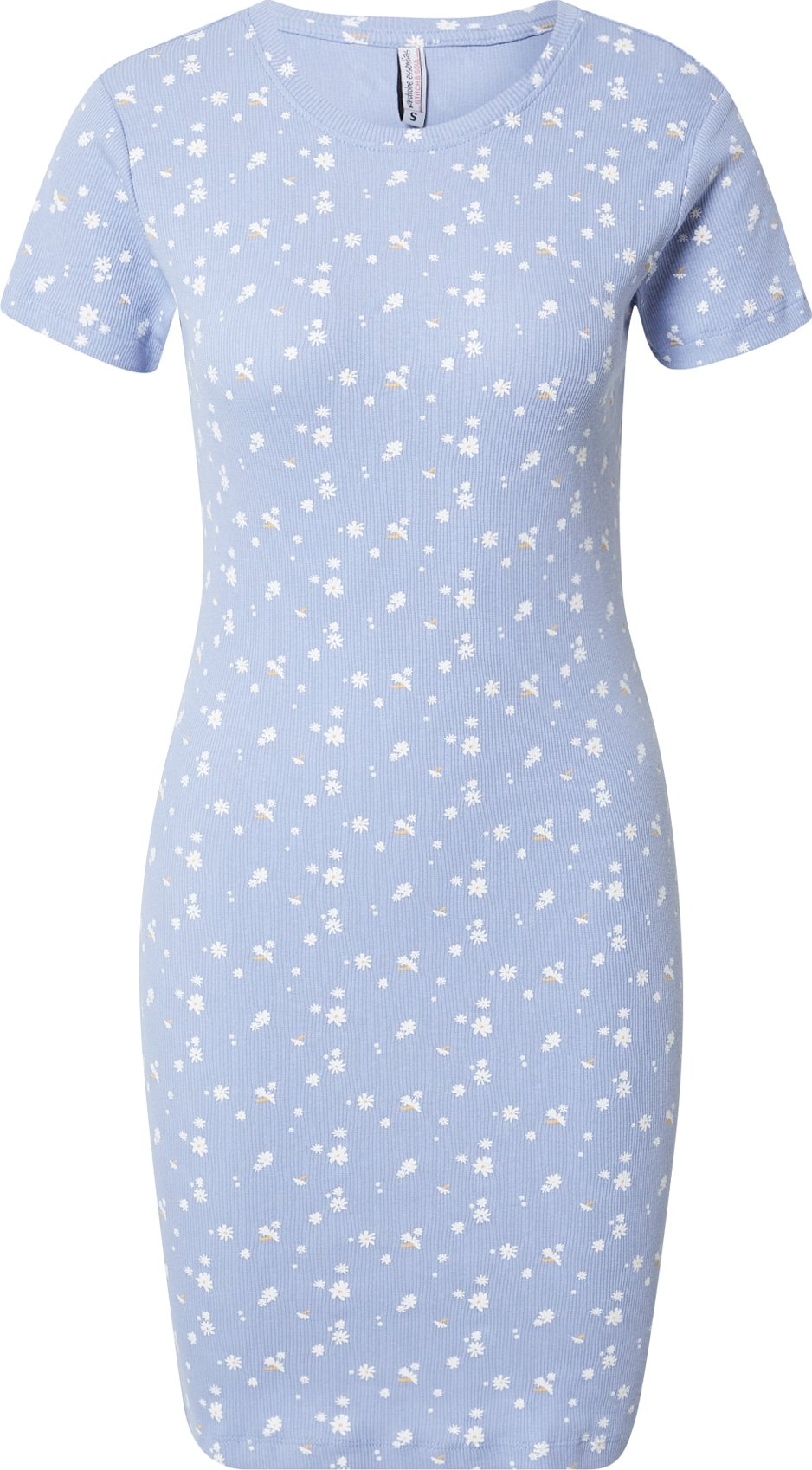 Stitch and Soul Šaty kouřově modrá / oranžová / bílá