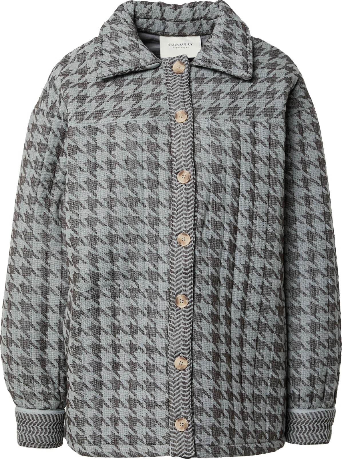 Summery Copenhagen Přechodná bunda 'Ember' světle šedá / tmavě šedá