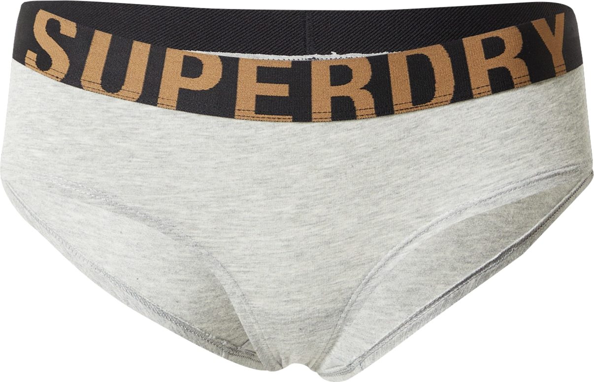 Superdry Kalhotky hořčicová / šedý melír / černá