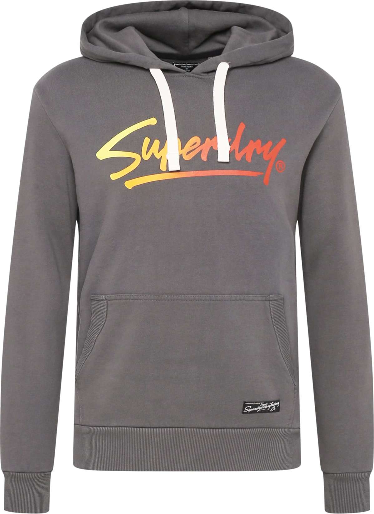 Superdry Mikina žlutá / šedá / oranžový melír
