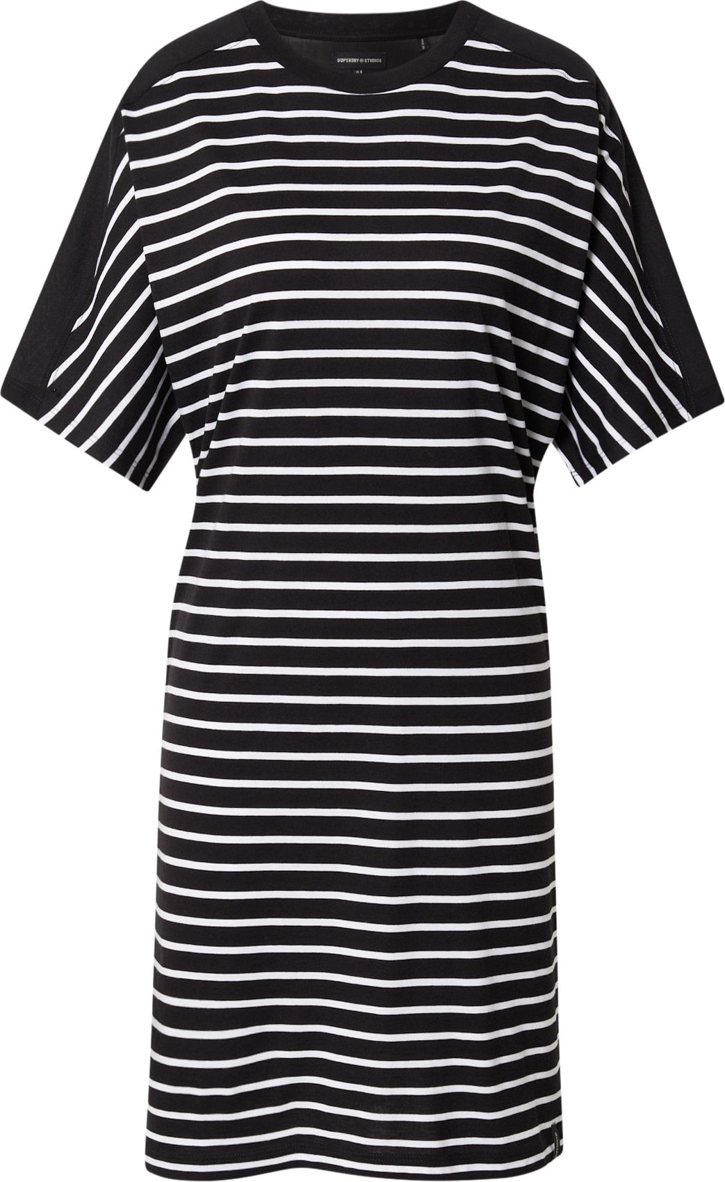 Superdry Šaty černá / bílá