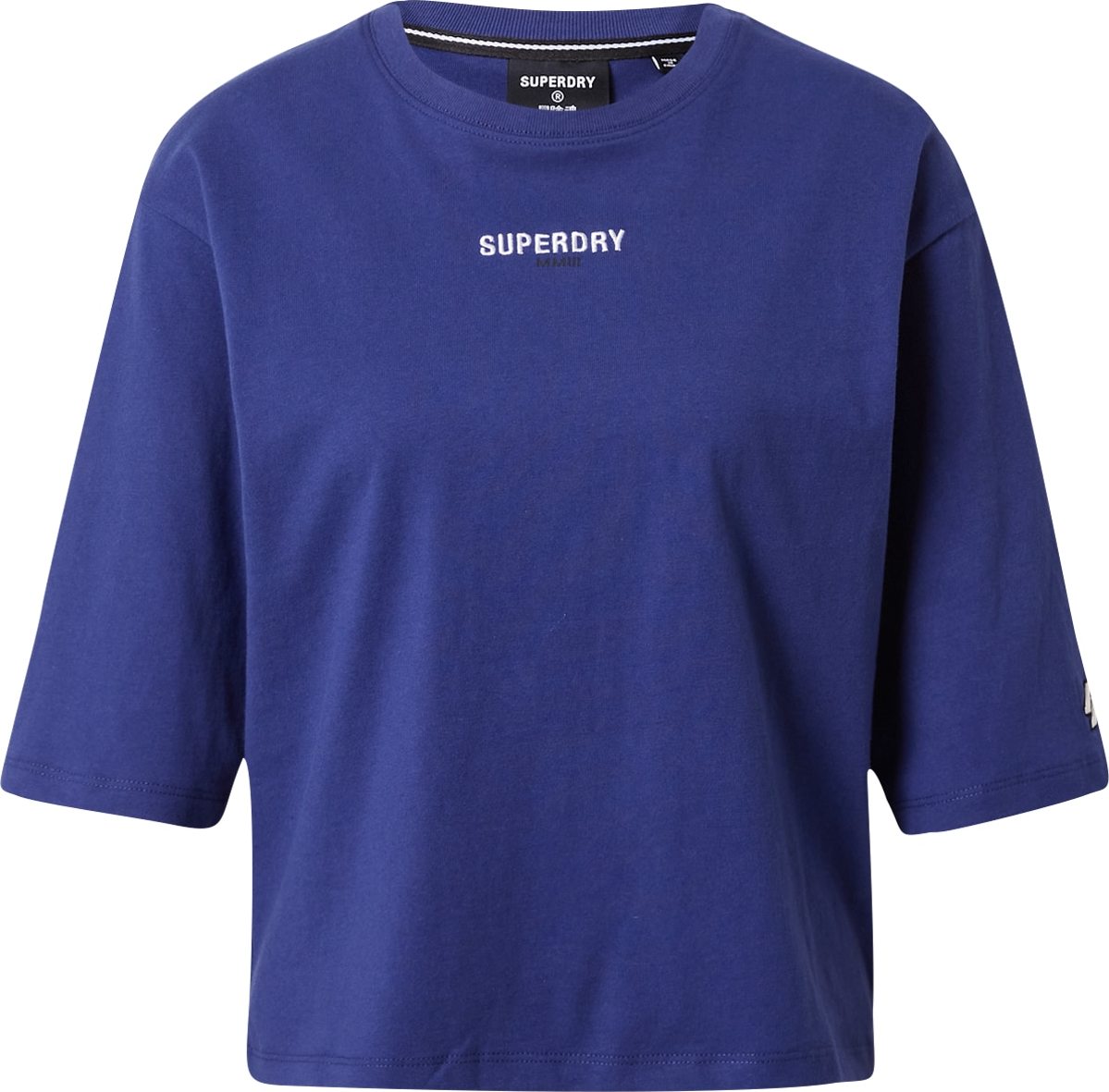 Superdry Tričko královská modrá / černá / bílá