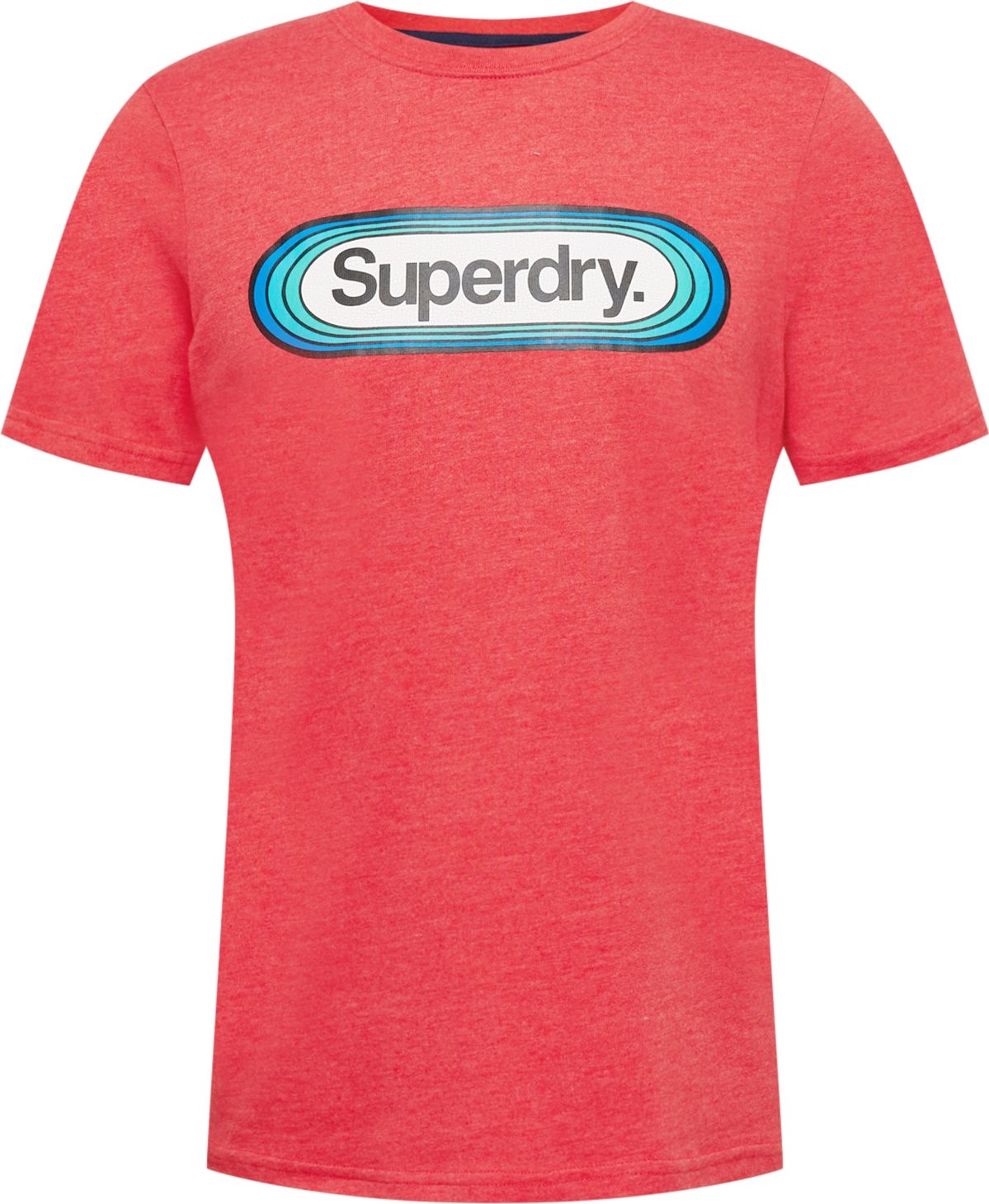 Superdry Tričko tyrkysová / tmavě modrá / krvavě červená / bílá