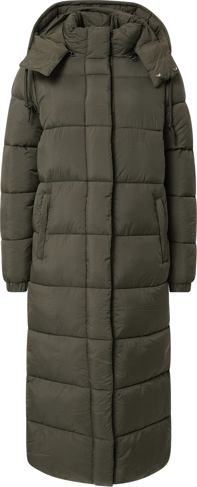 Superdry Zimní kabát khaki / černá / bílá