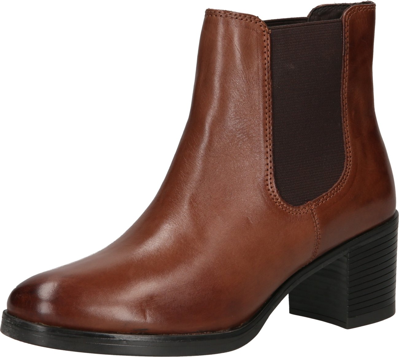 TATA Italia Chelsea boty 'STIVALETTI' koňaková / tmavě hnědá