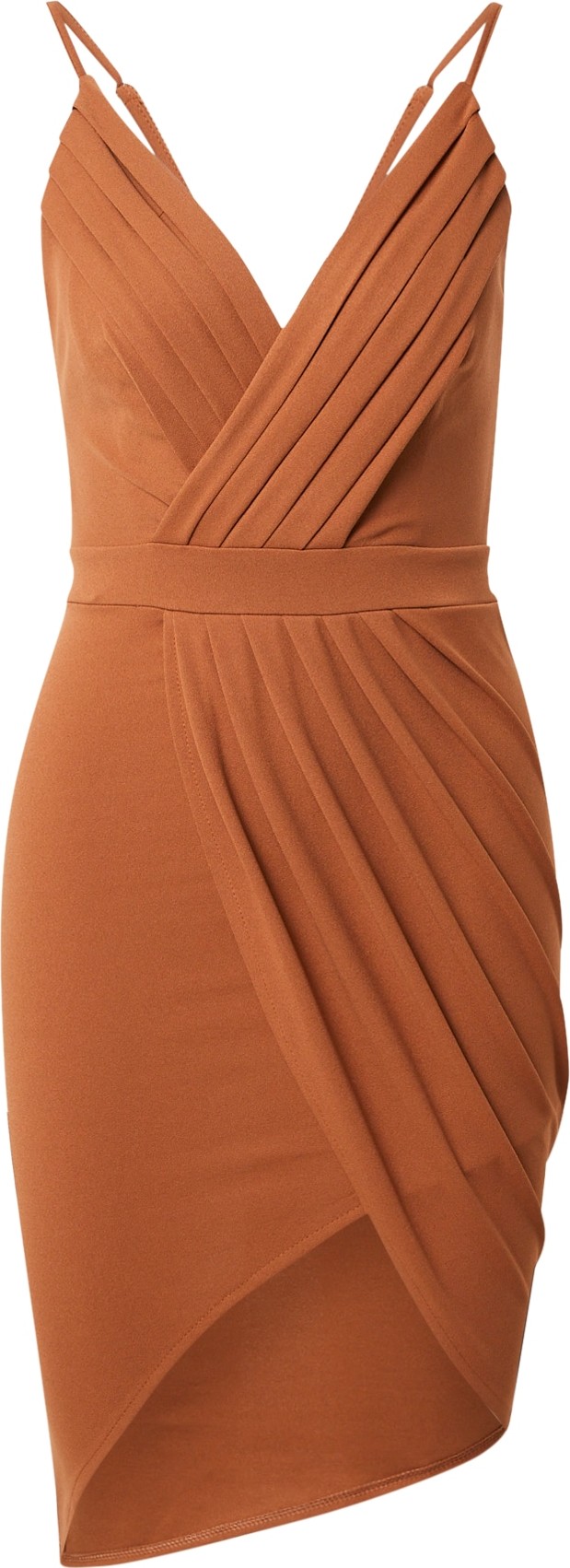 TFNC Koktejlové šaty koňaková