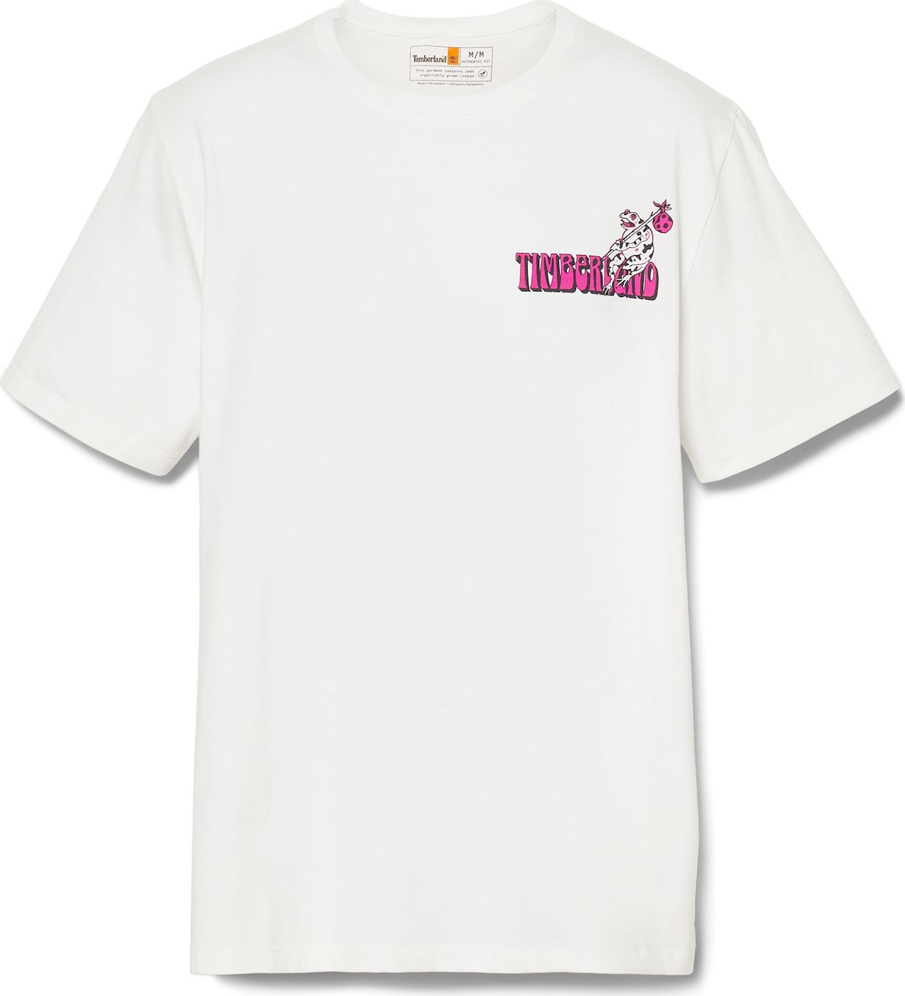 TIMBERLAND Tričko pink / černá / bílá