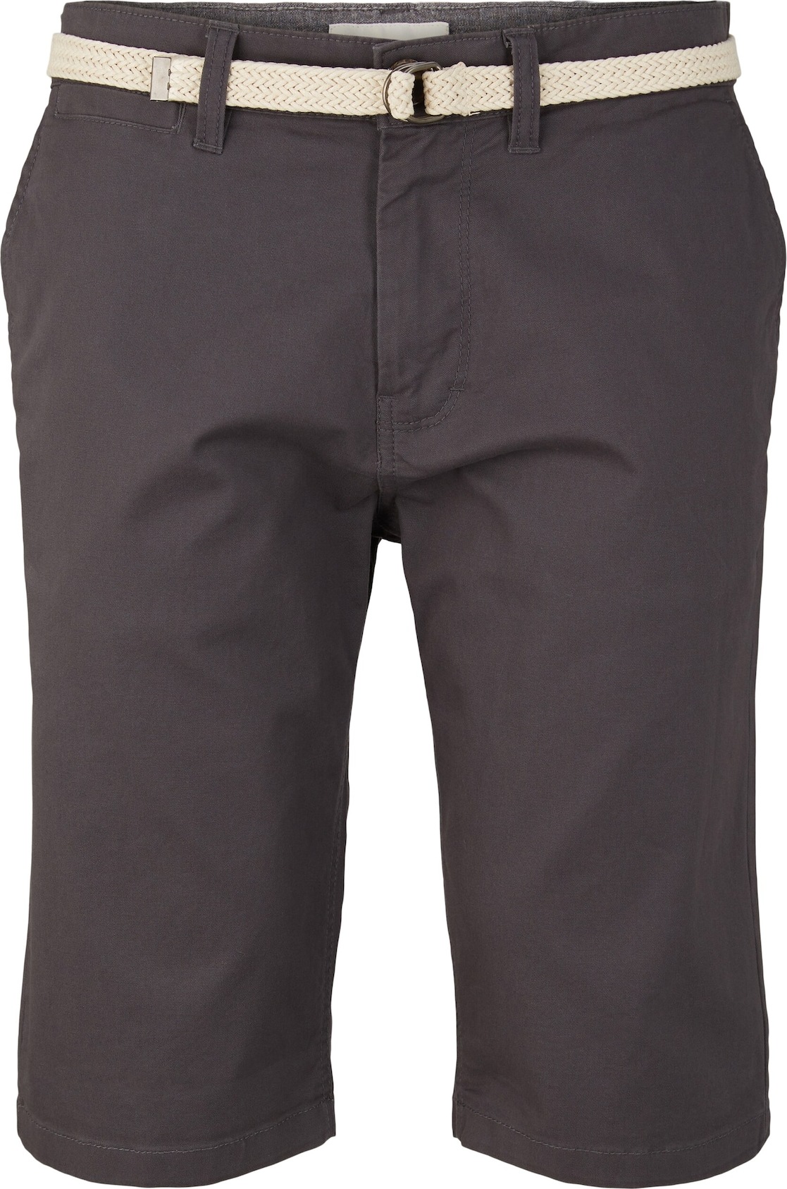 TOM TAILOR Chino kalhoty krémová / tmavě šedá