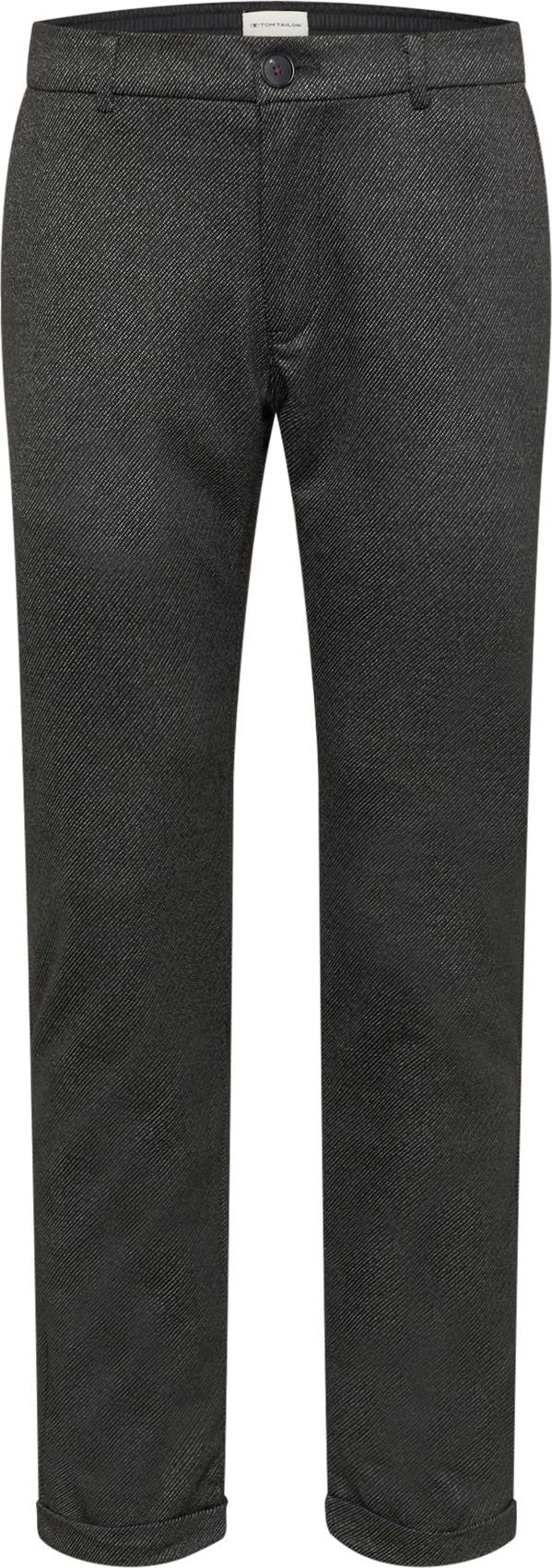 TOM TAILOR Chino kalhoty 'Travis' černý melír