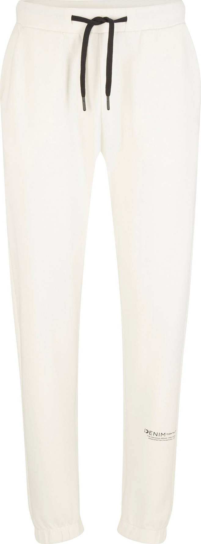 TOM TAILOR DENIM Kalhoty černá / barva bílé vlny