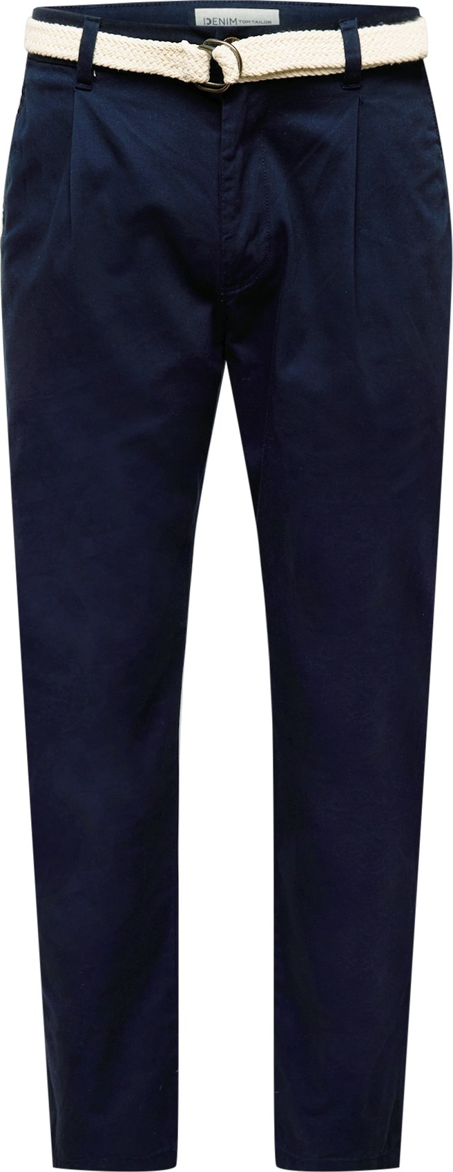 TOM TAILOR DENIM Kalhoty se sklady v pase ultramarínová modř