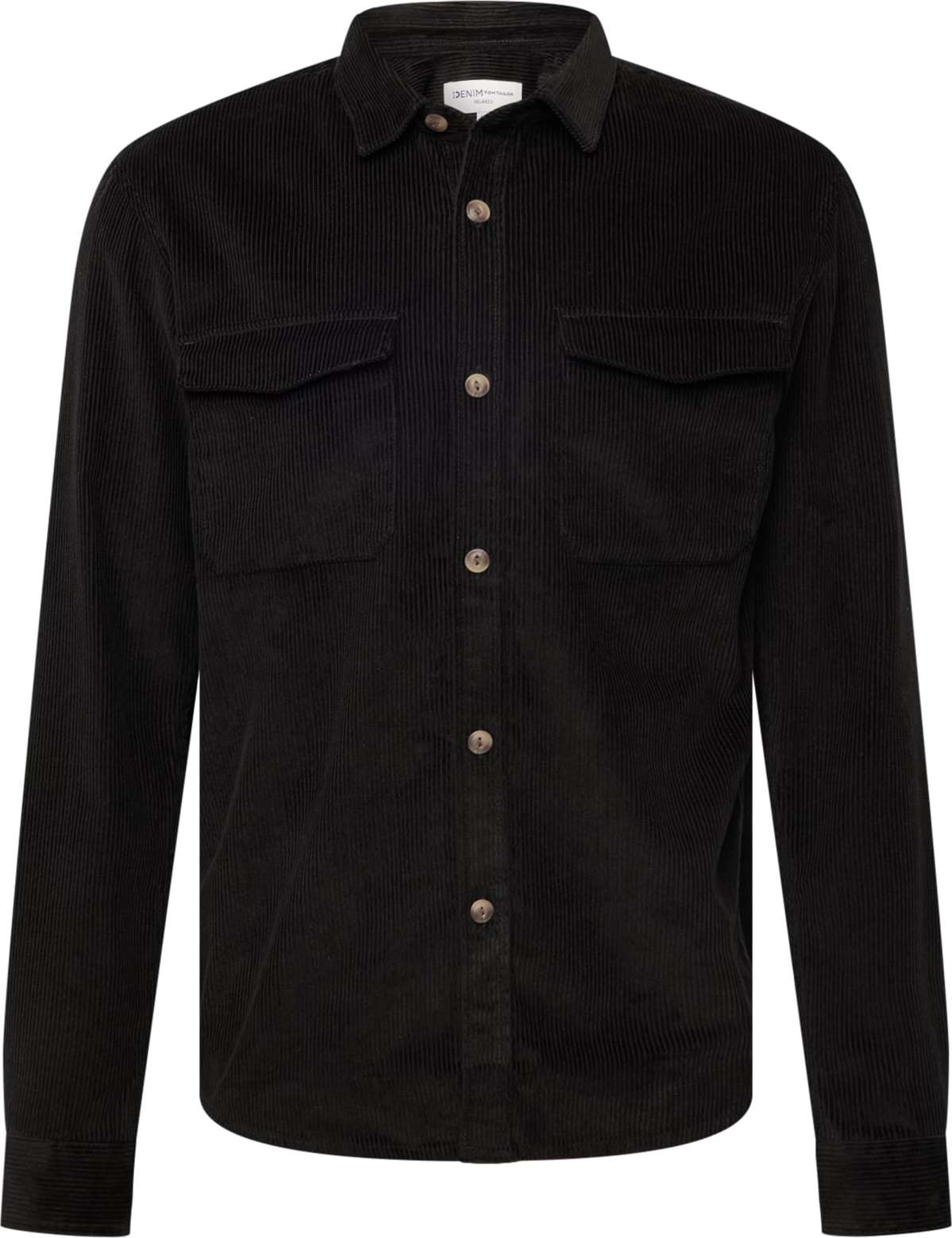 TOM TAILOR DENIM Košile černá