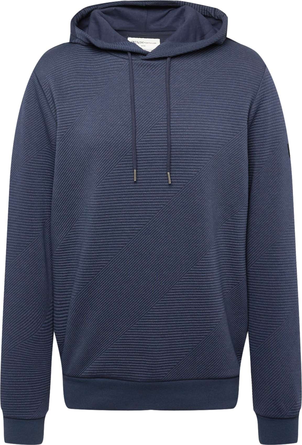 TOM TAILOR DENIM Mikina marine modrá