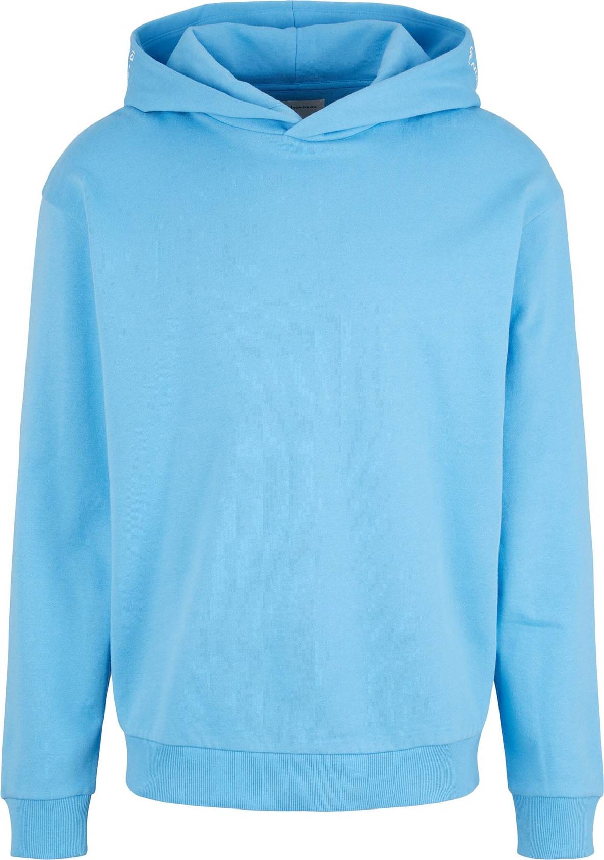 TOM TAILOR DENIM Mikina světlemodrá / bílá