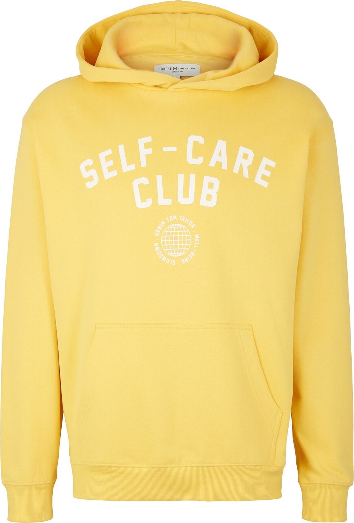 TOM TAILOR DENIM Mikina žlutá / bílá