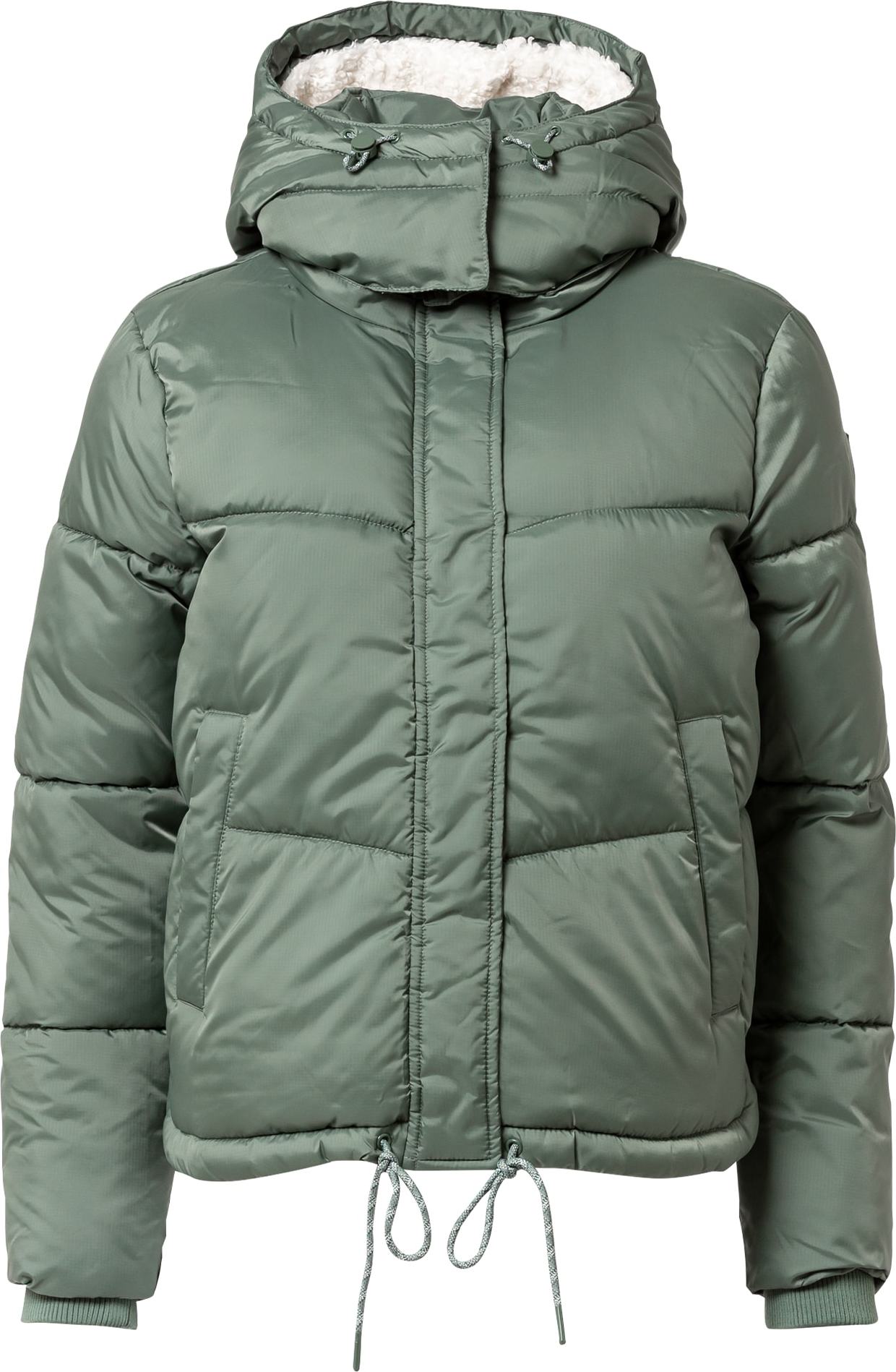 TOM TAILOR DENIM Zimní bunda nefritová / bílá