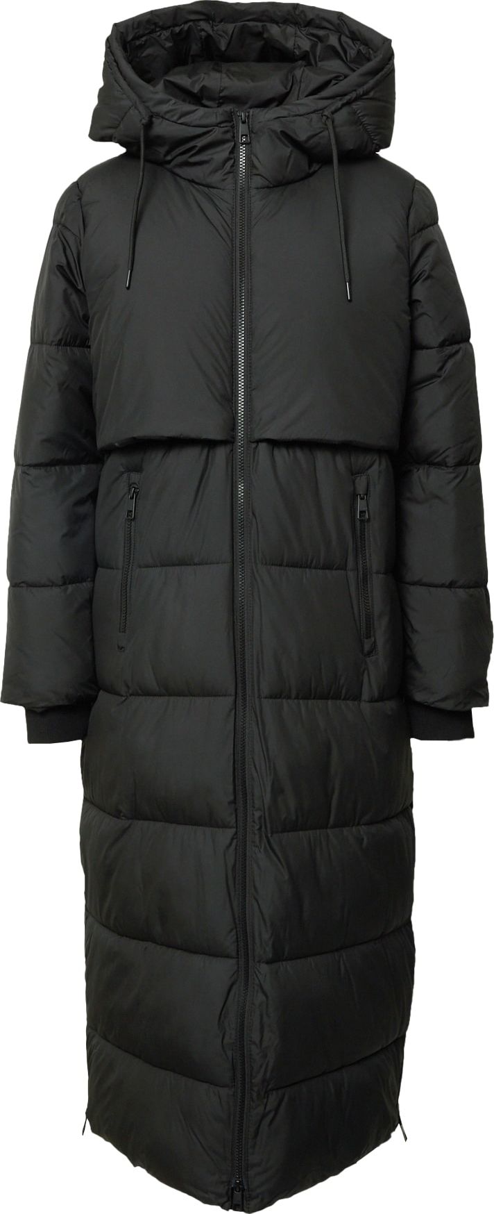 TOM TAILOR DENIM Zimní kabát černá