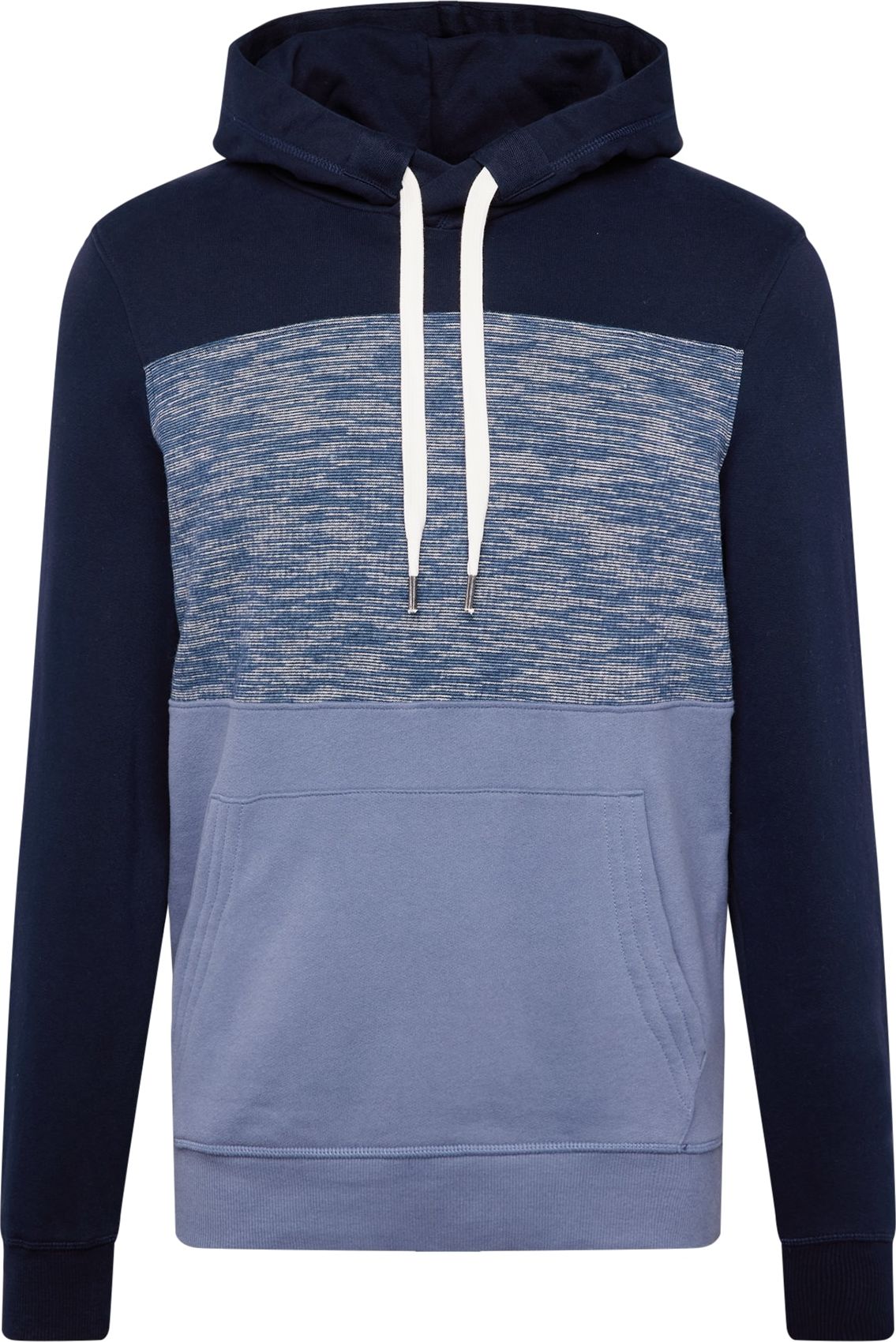 TOM TAILOR Mikina modrá / noční modrá / azurová / bílá