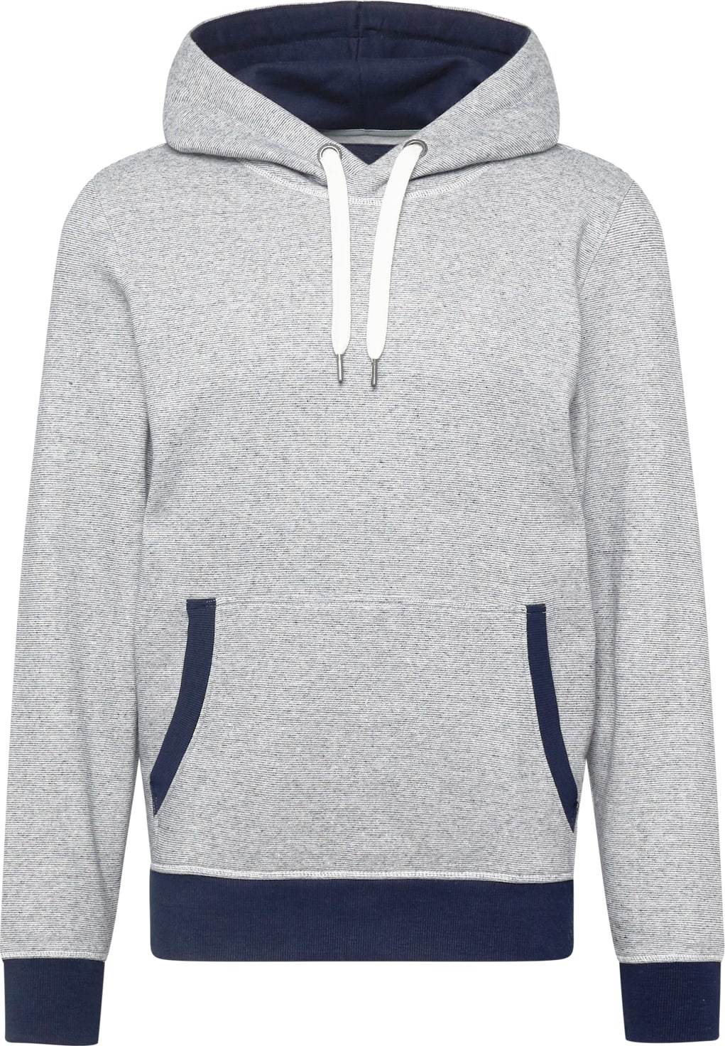 TOM TAILOR Mikina námořnická modř / šedá