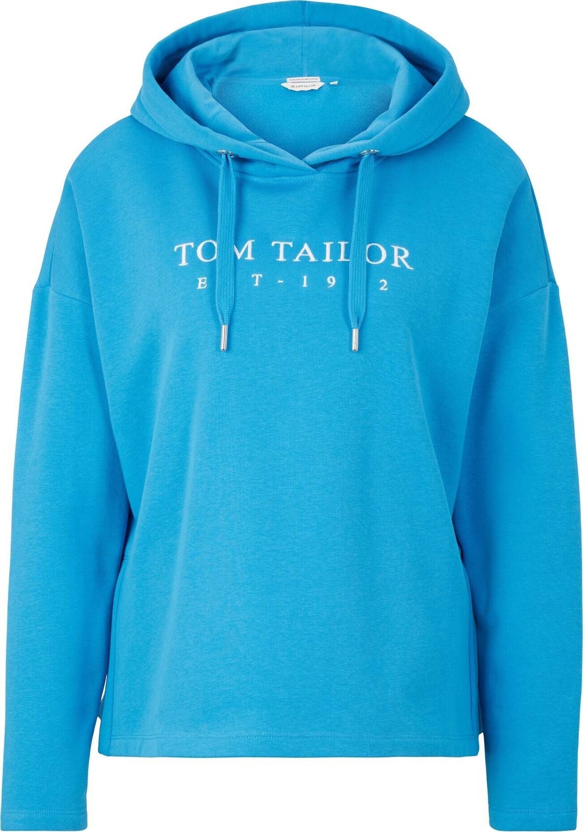 TOM TAILOR Mikina nebeská modř / bílá