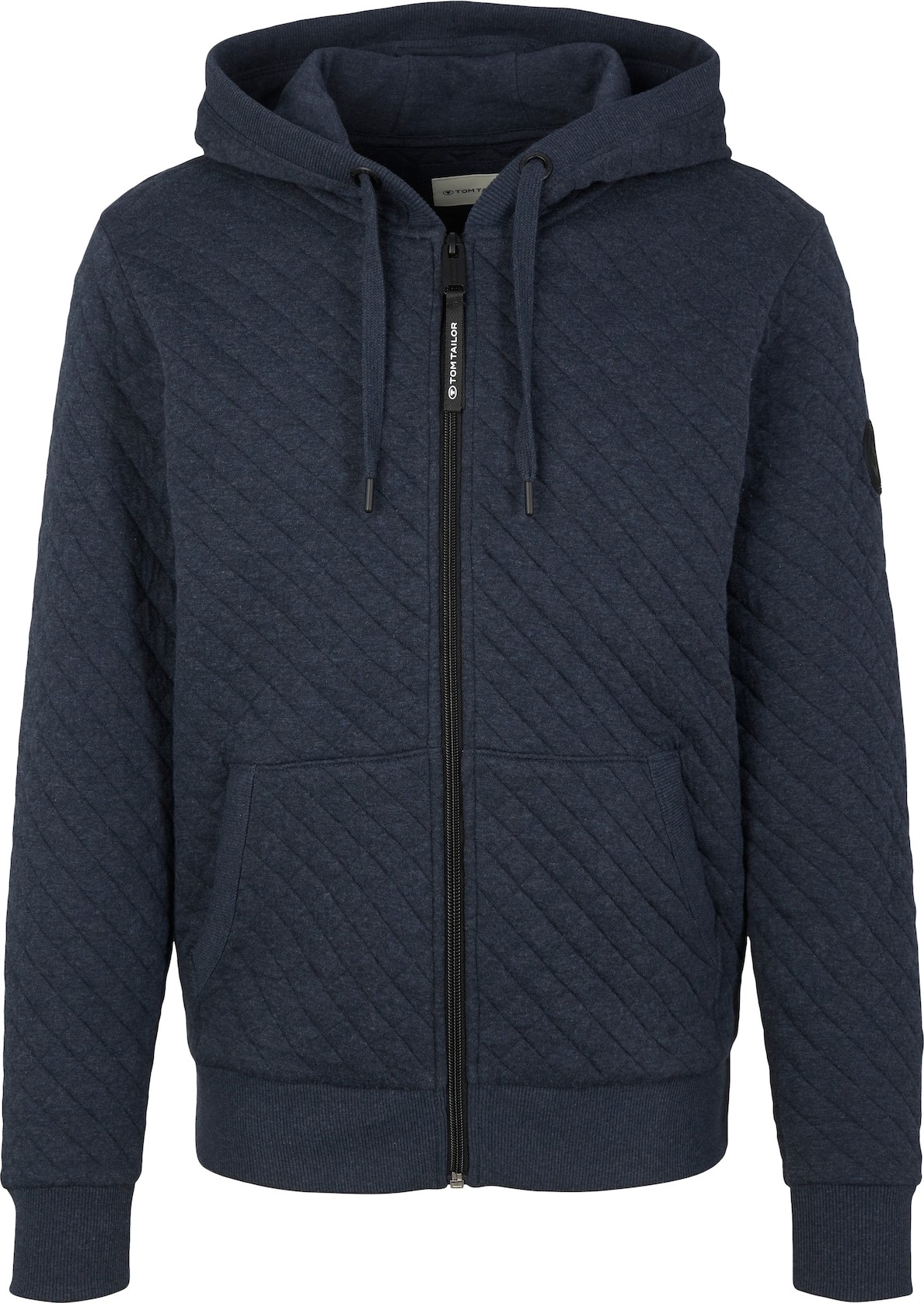 TOM TAILOR Mikina marine modrá / černá / bílá