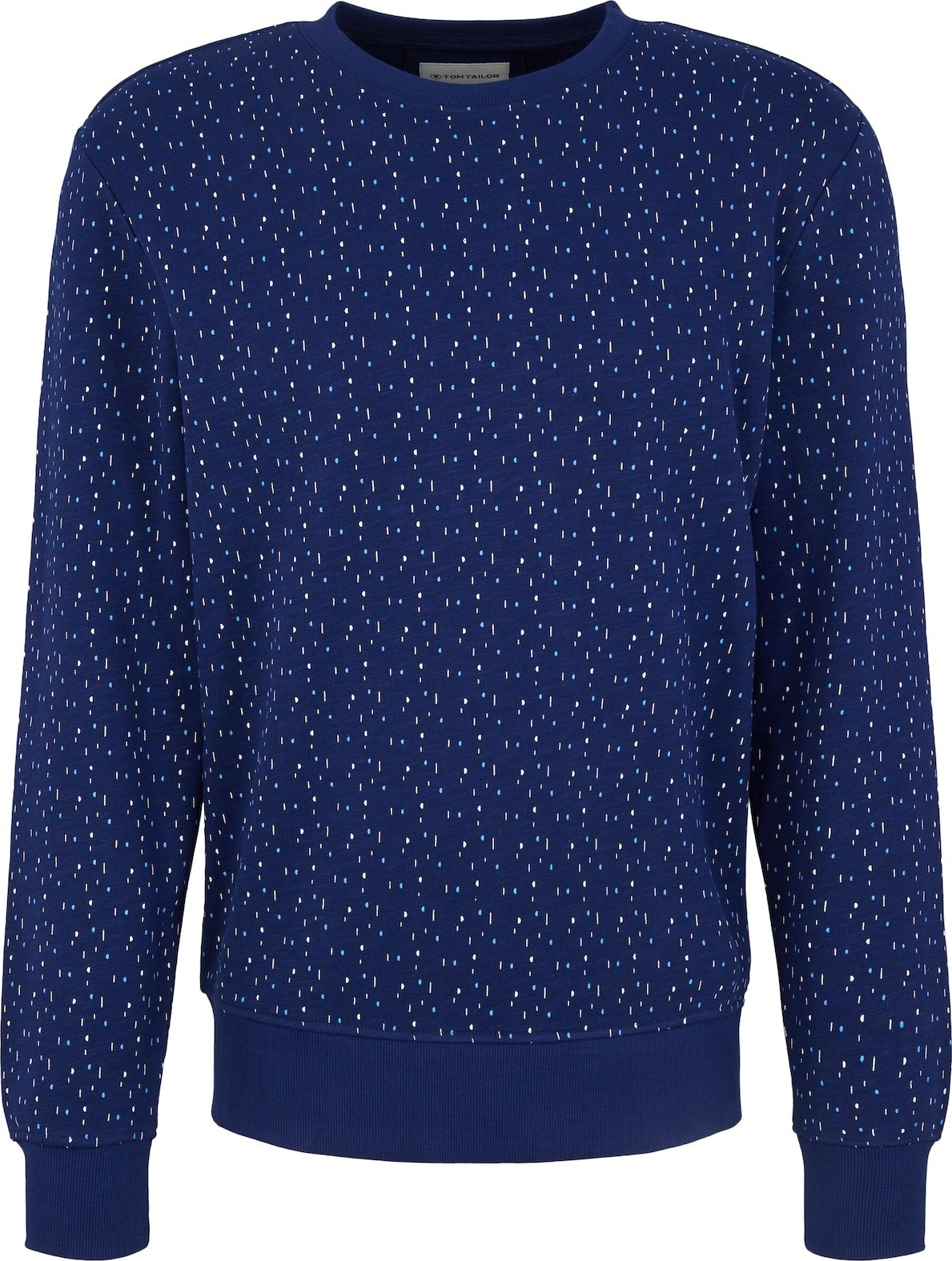 TOM TAILOR Mikina světlemodrá / tmavě modrá / bílá