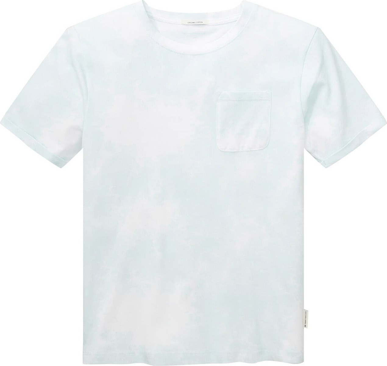 TOM TAILOR Tričko pastelová modrá / bílá