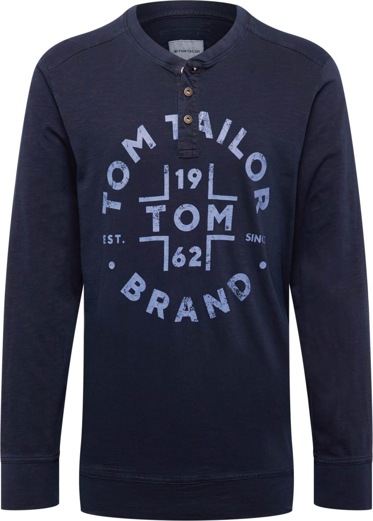 TOM TAILOR Tričko kouřově modrá / tmavě modrá