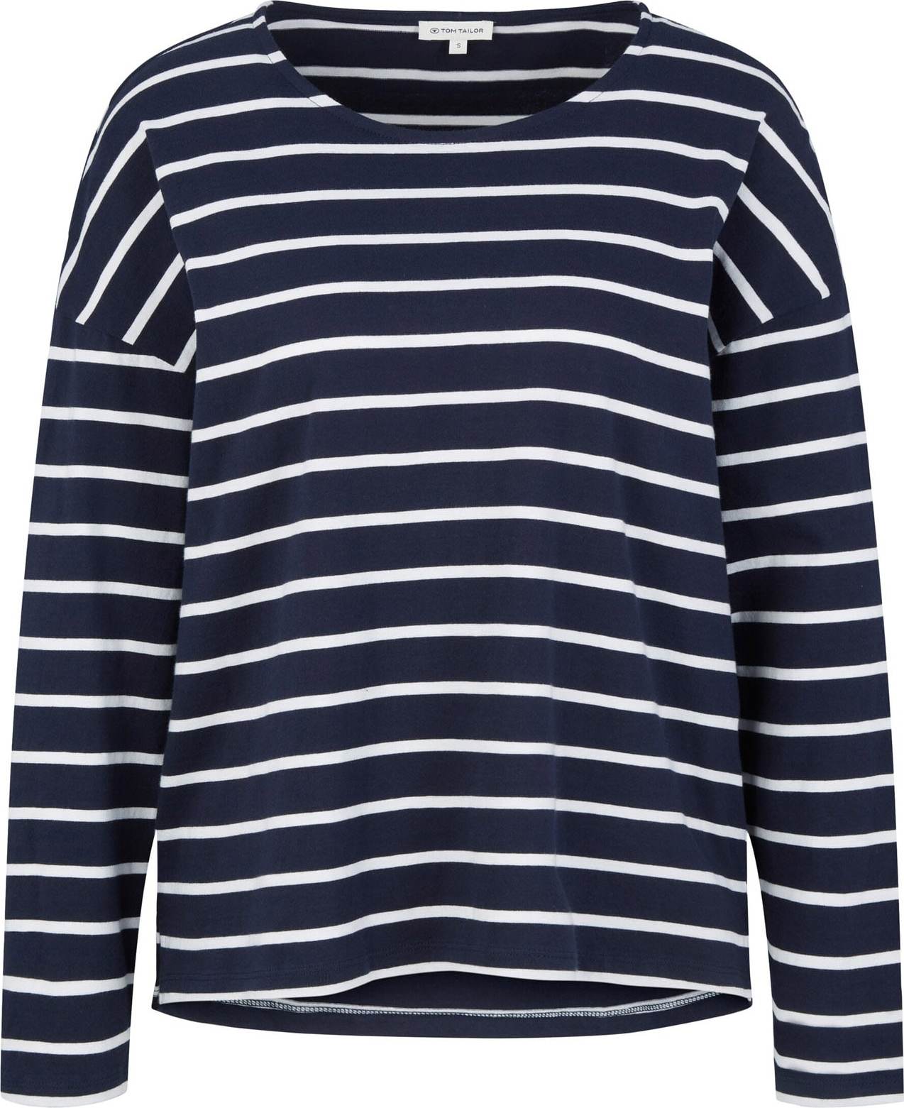 TOM TAILOR Tričko tmavě modrá / bílá