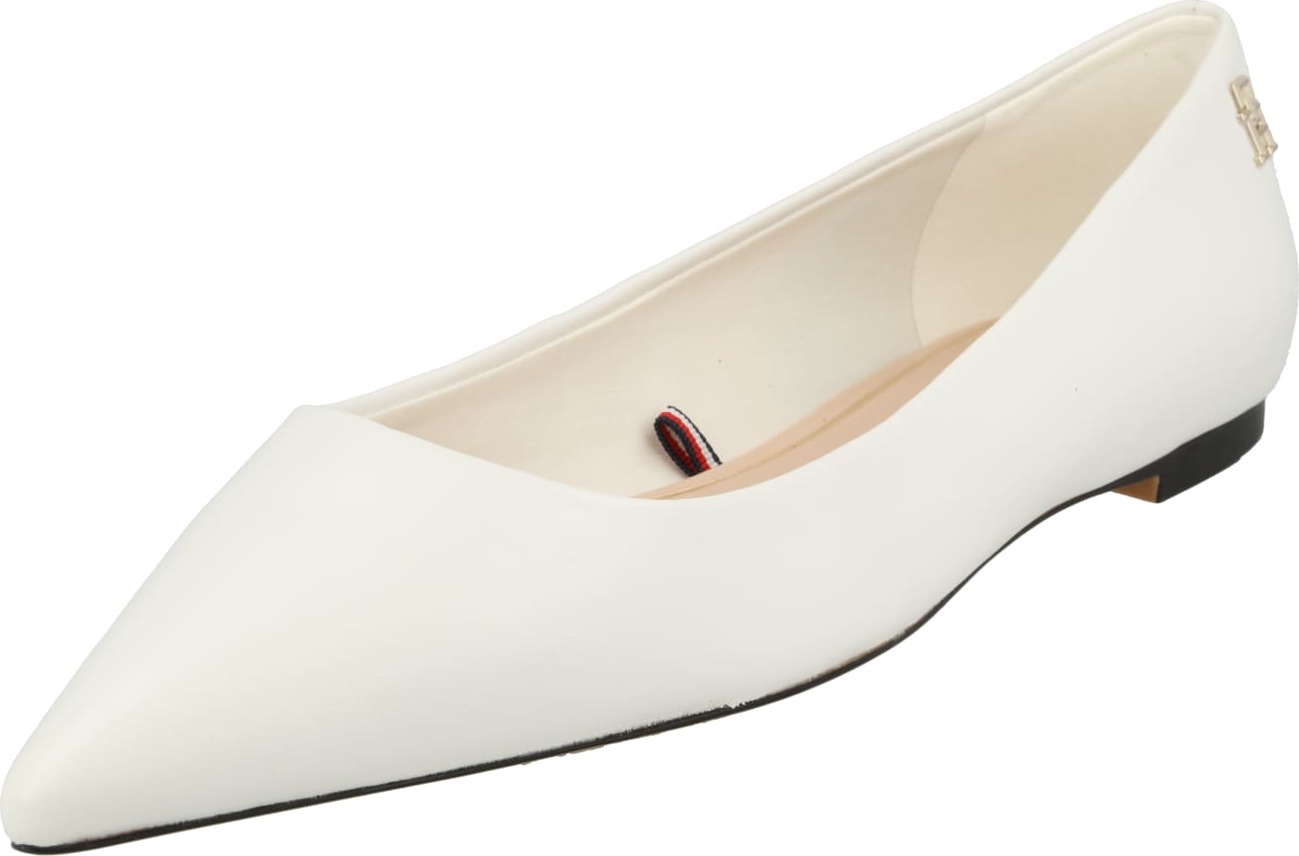 TOMMY HILFIGER Baleríny režná / zlatá