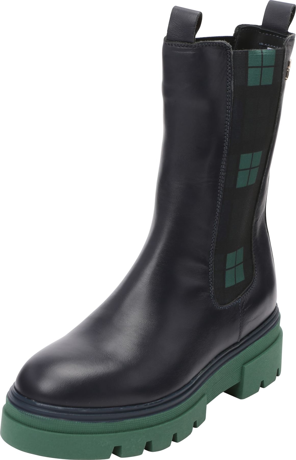 TOMMY HILFIGER Chelsea boty námořnická modř / tmavě zelená