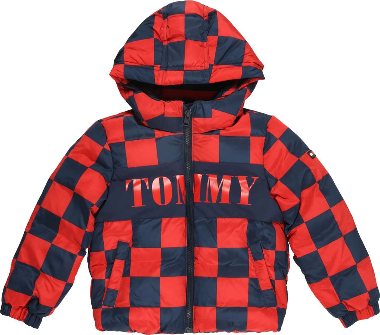 TOMMY HILFIGER Přechodná bunda námořnická modř / červená