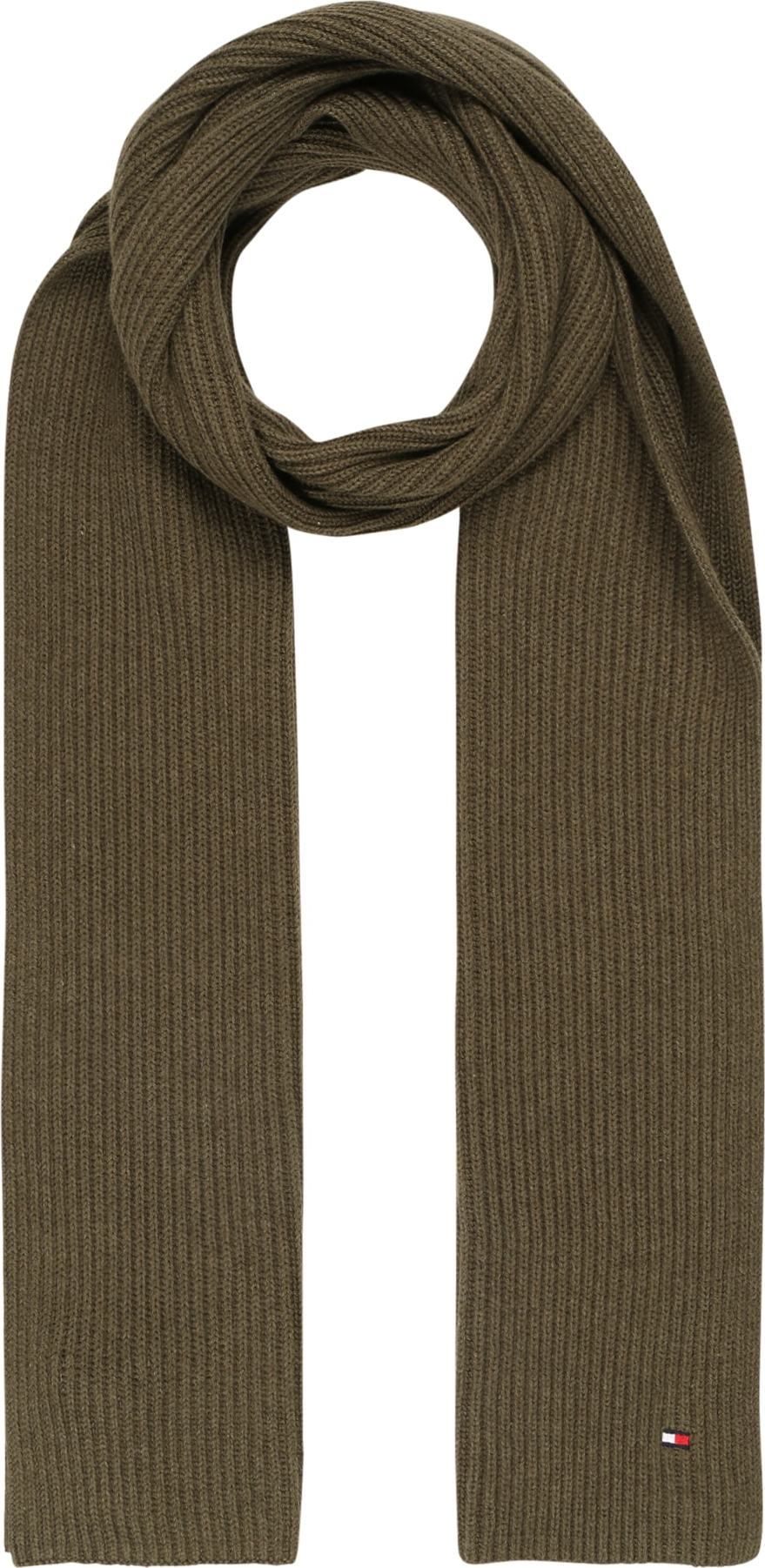 TOMMY HILFIGER Šála olivová