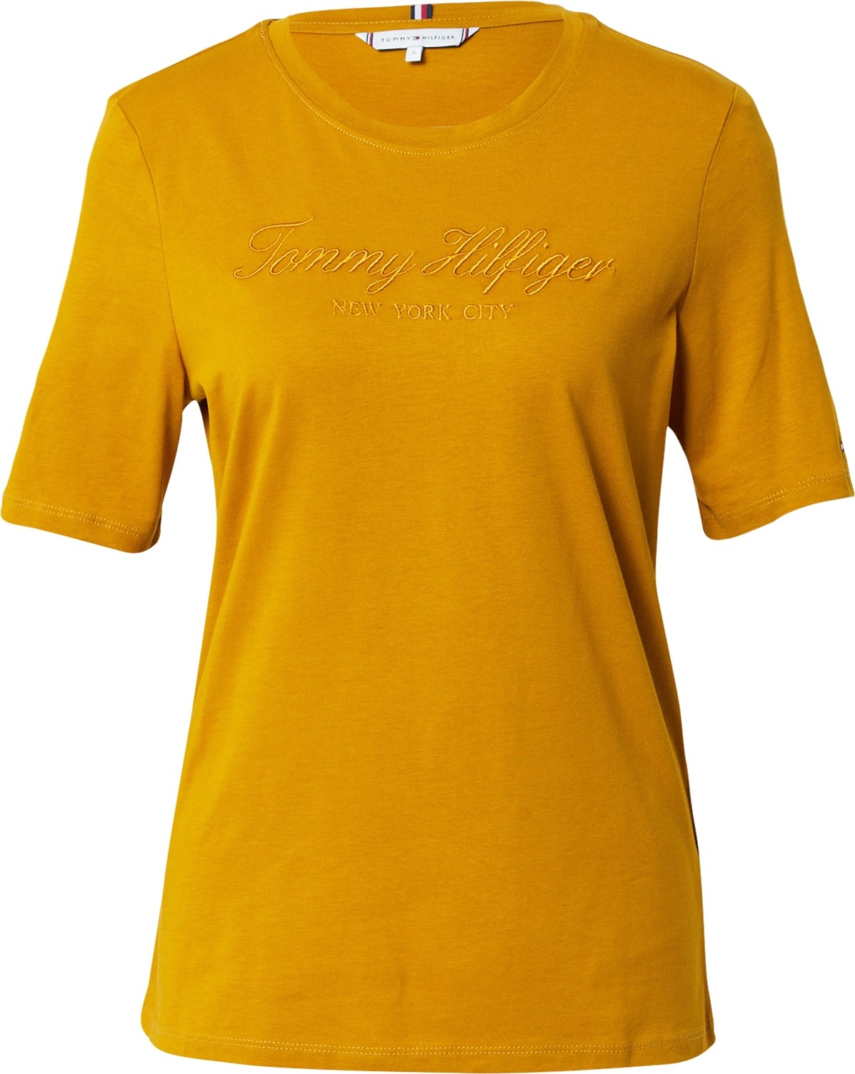 TOMMY HILFIGER Tričko tmavě oranžová