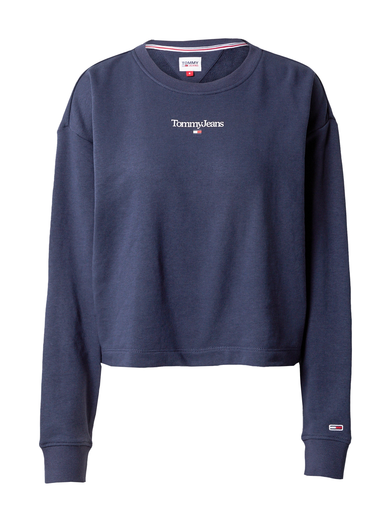 Tommy Jeans Mikina námořnická modř / červená / bílá