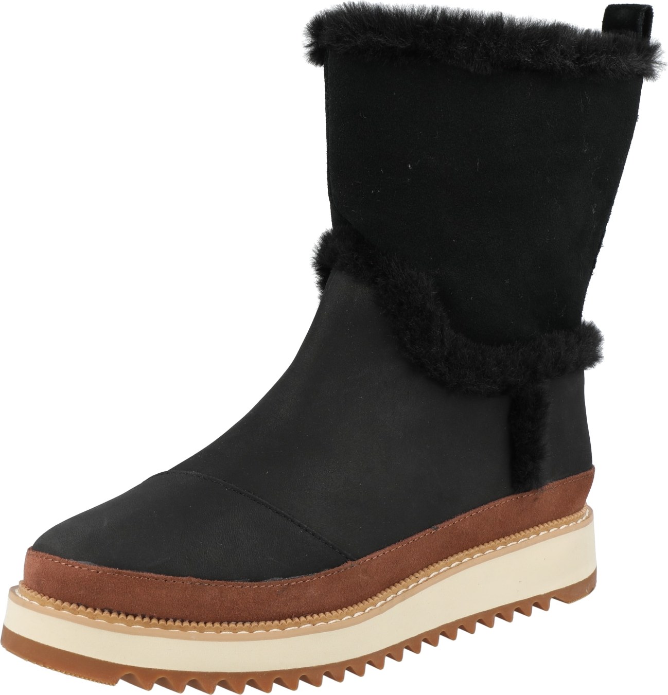 TOMS Nízké kozačky 'Makenna' koňaková / černá