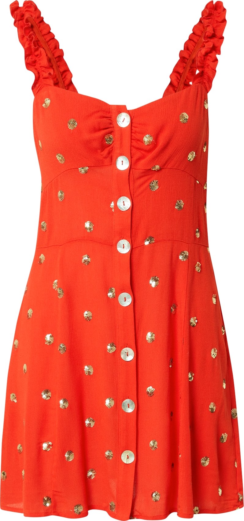 Traffic People Košilové šaty 'Trance' zlatá / červená