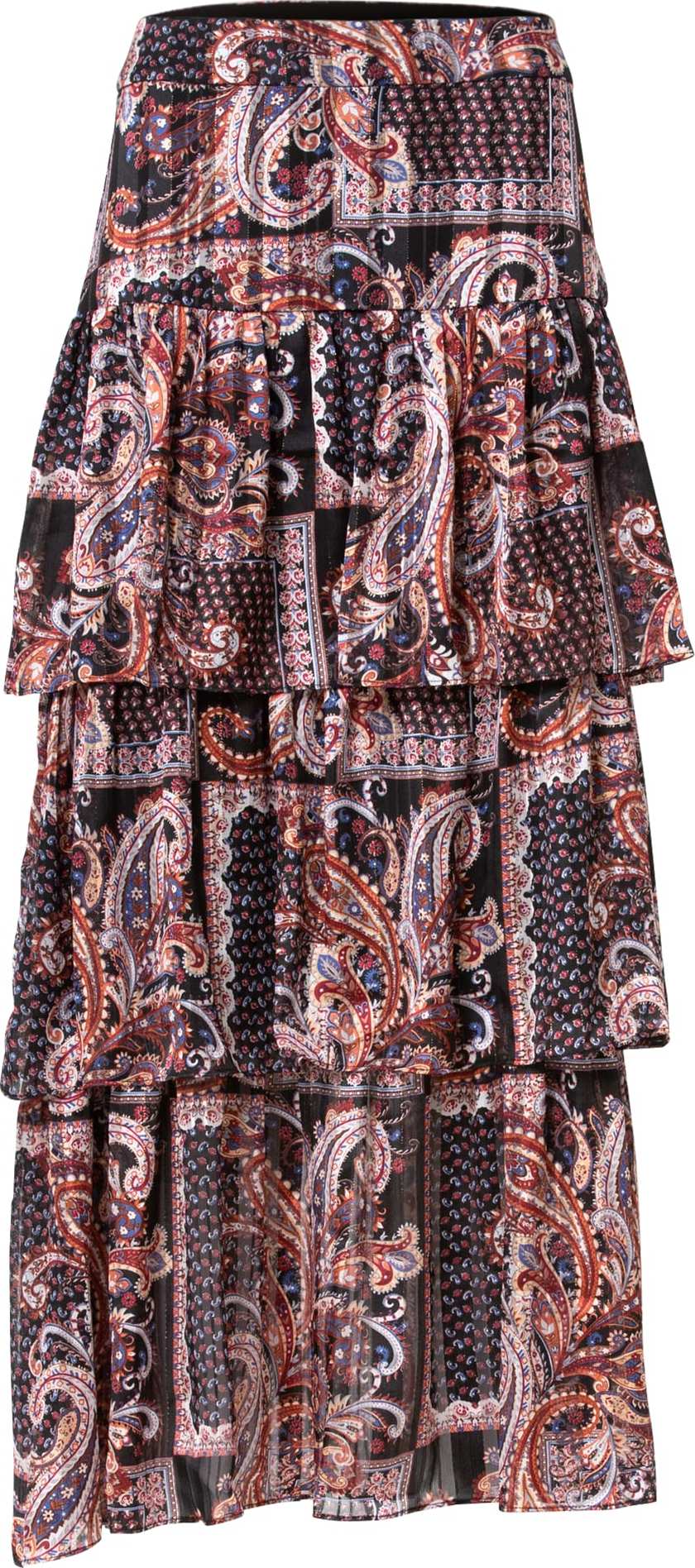 Traffic People Sukně 'Tears' champagne / námořnická modř / světle červená / černá