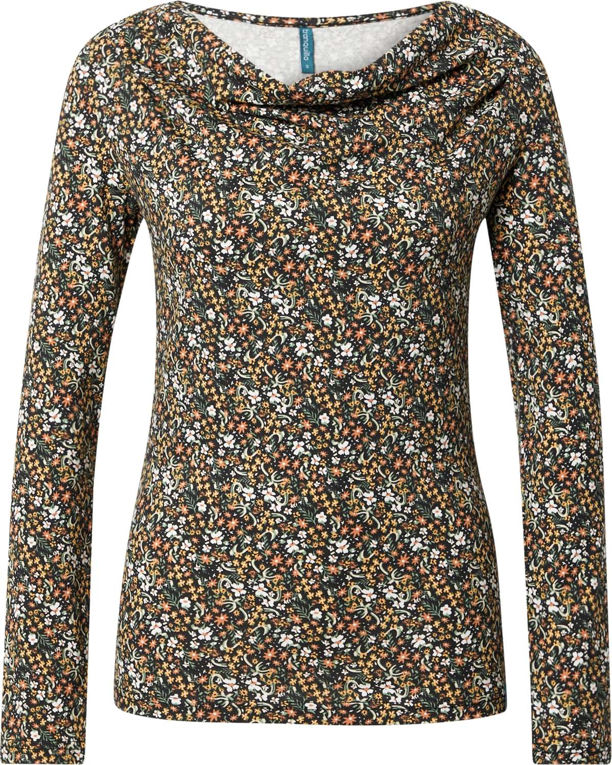 Tranquillo Tričko zelená / jasně oranžová / černá / bílá