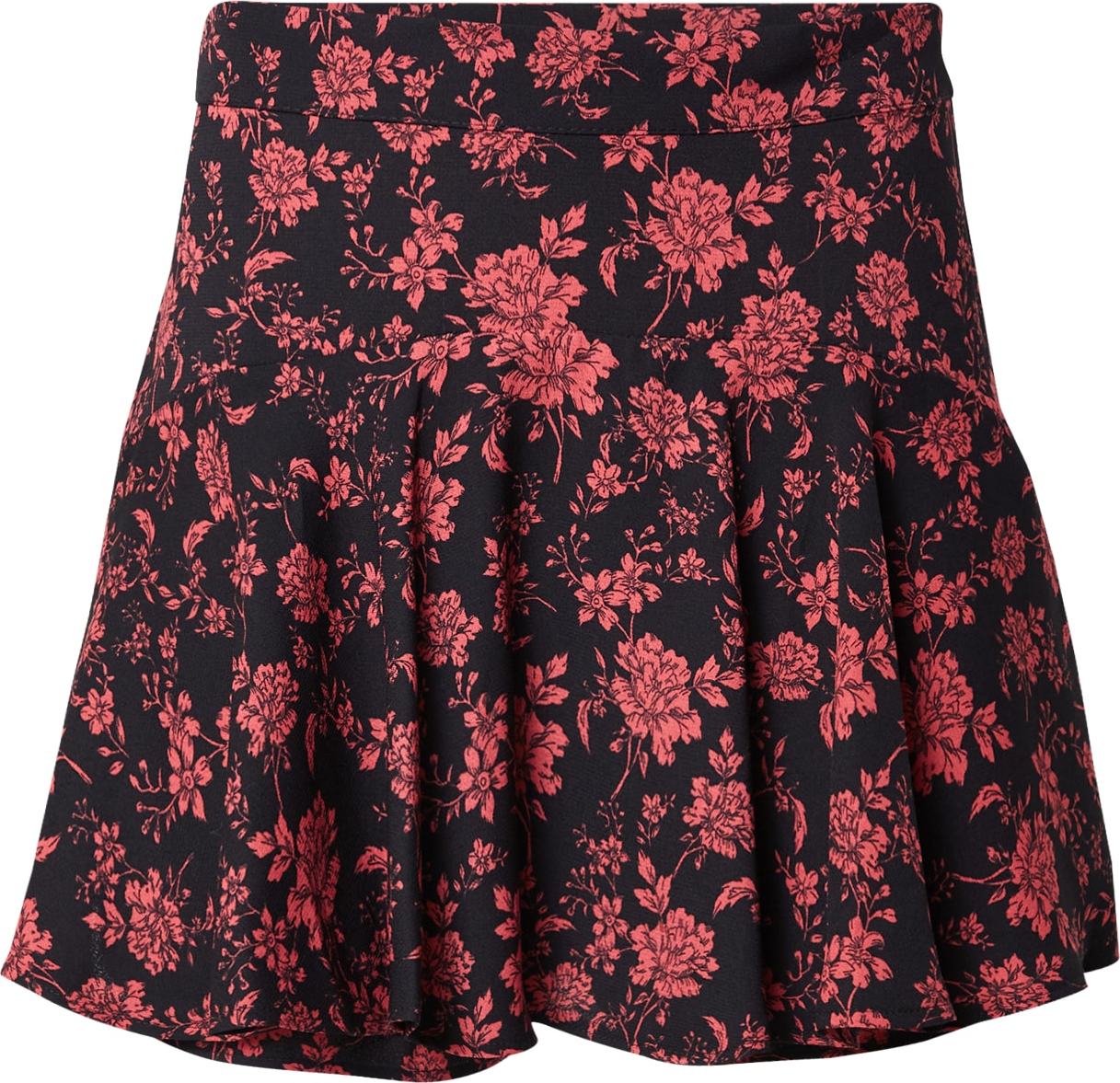 Trendyol Kalhoty pink / černá