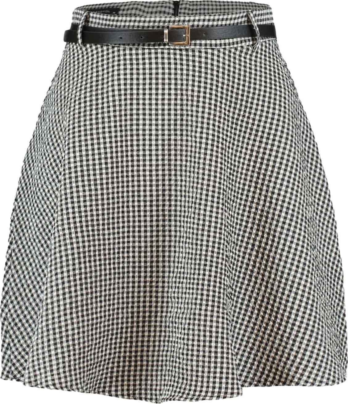 Trendyol Sukně černá / bílá