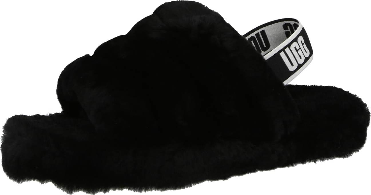 UGG Pantofle černá / bílá