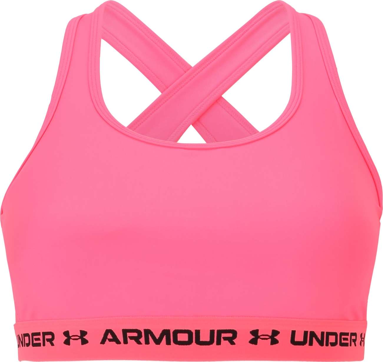 UNDER ARMOUR Sportovní podprsenka pink / černá