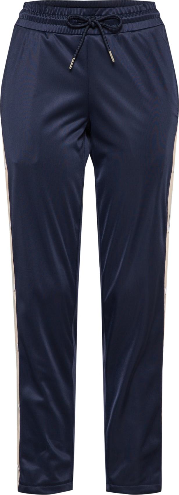 Urban Classics Kalhoty námořnická modř / světle růžová / bílá