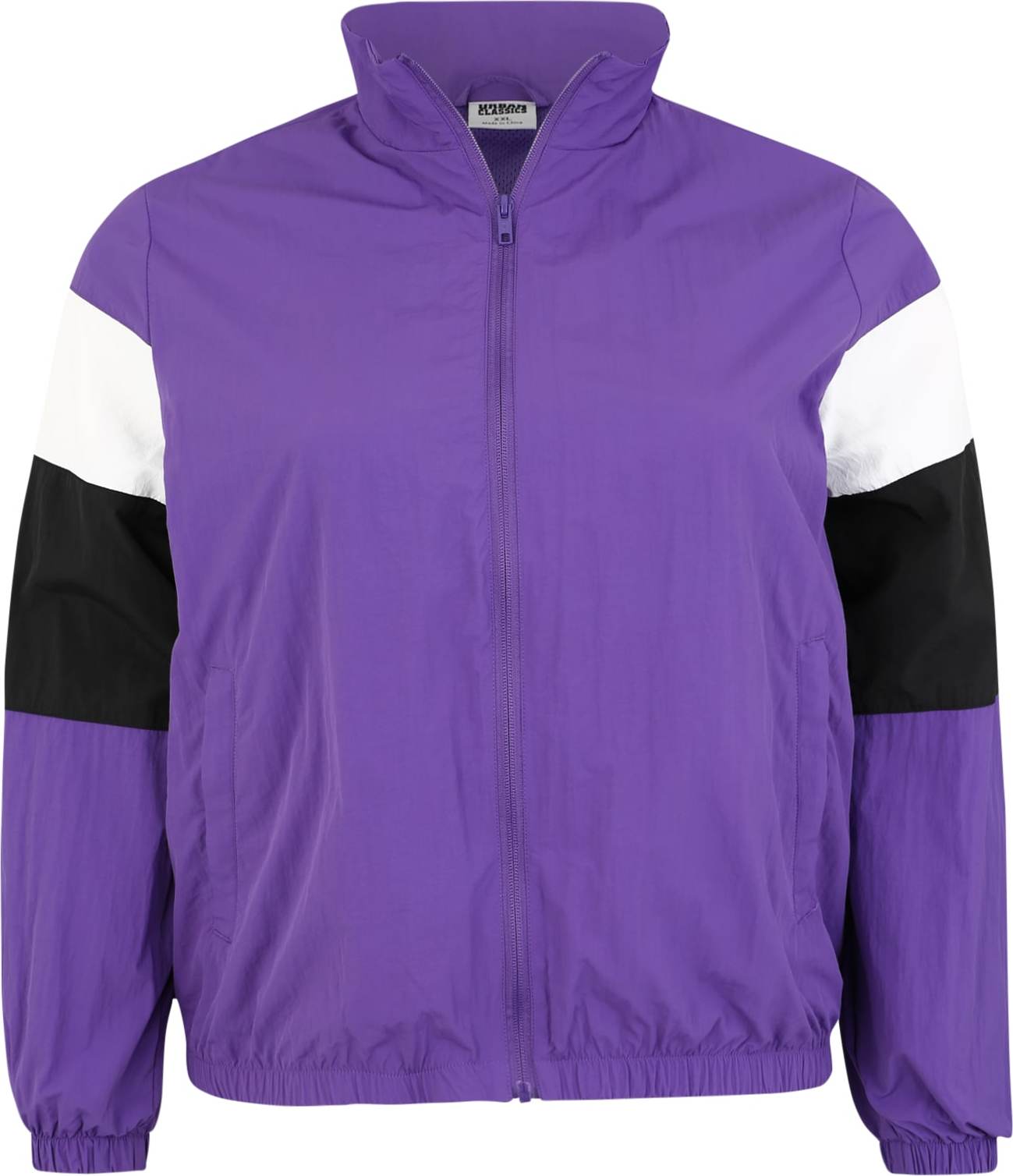 Urban Classics Přechodná bunda fialová / černá / bílá