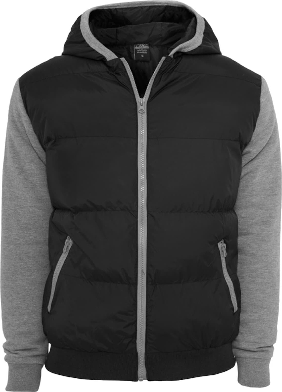 Urban Classics Přechodná bunda šedá / černá