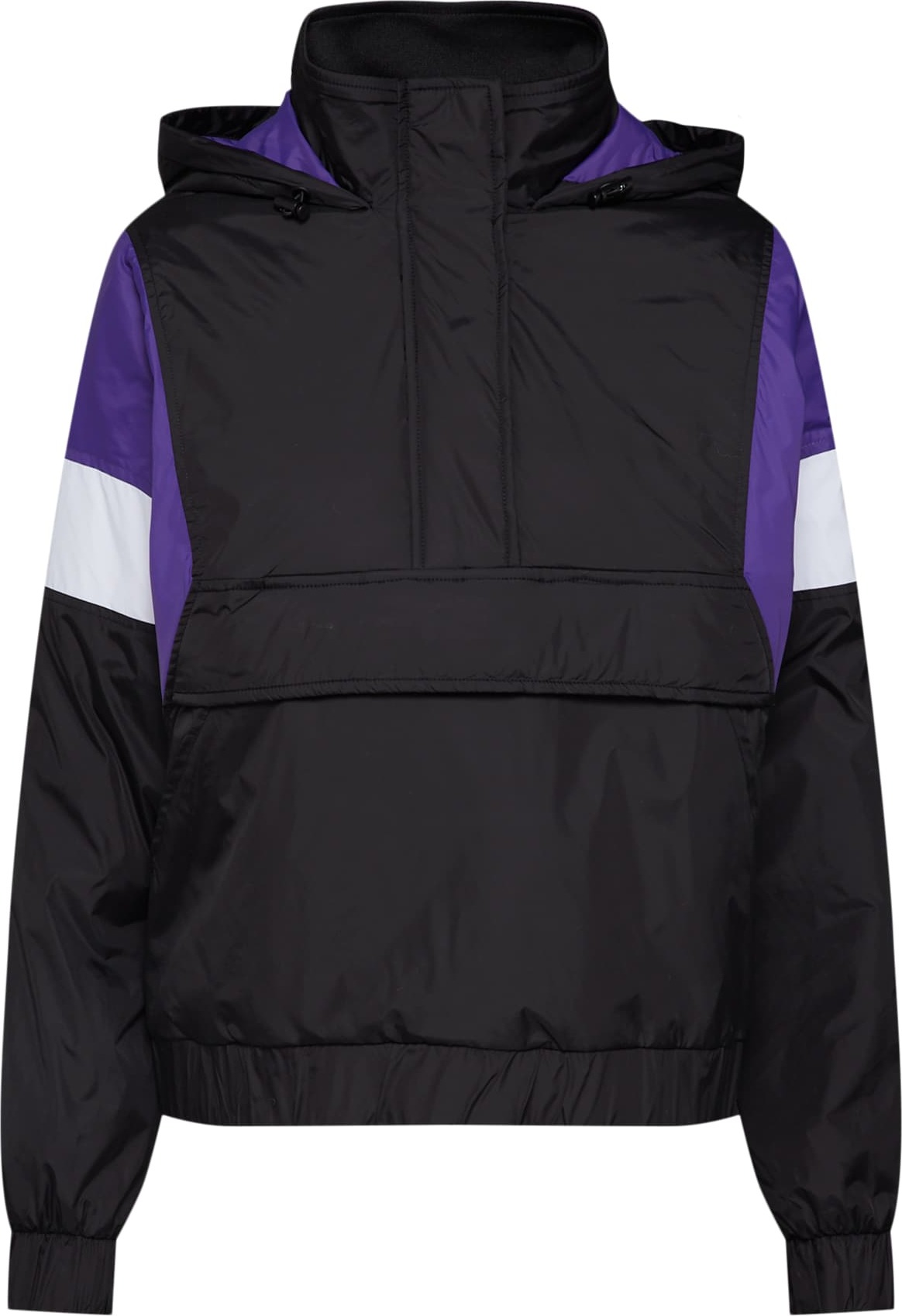 Urban Classics Přechodná bunda svítivě fialová / černá / bílá