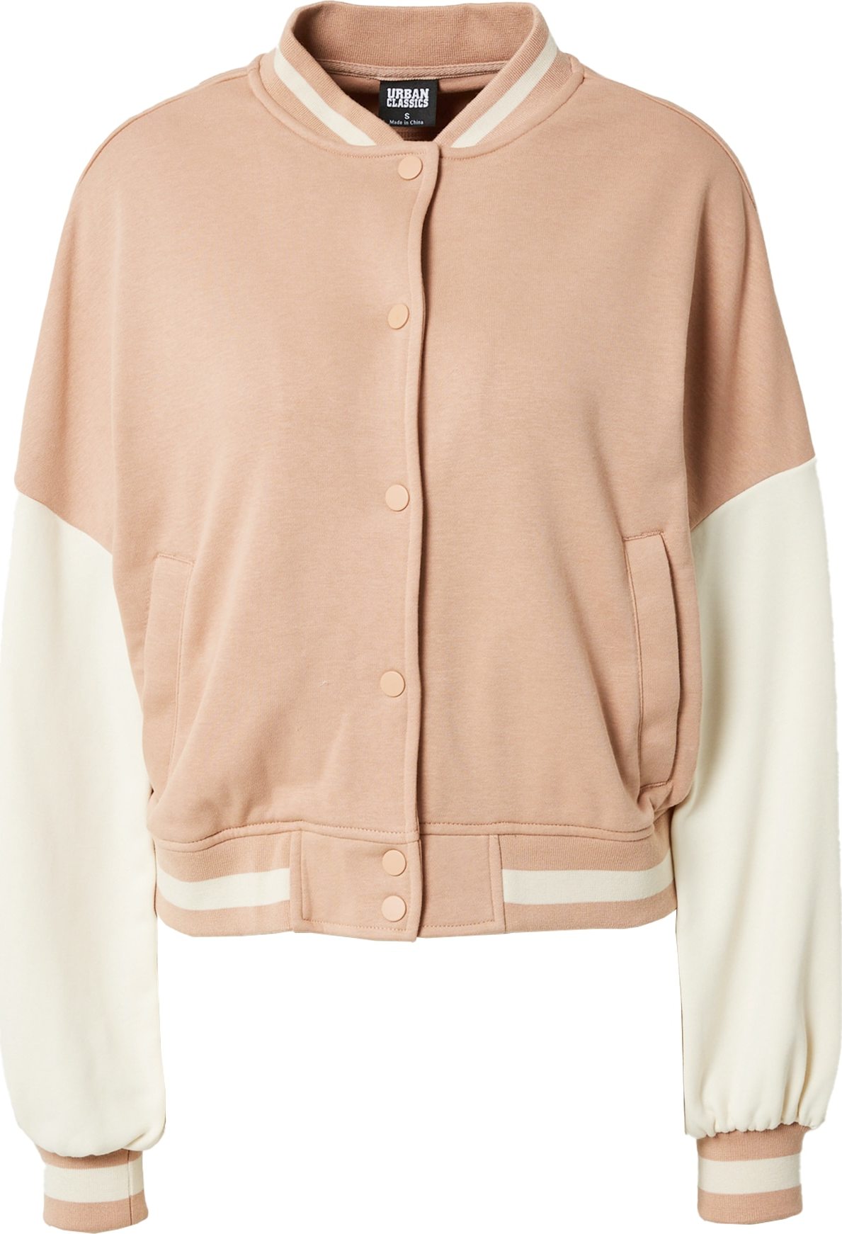 Urban Classics Přechodná bunda písková / bílá