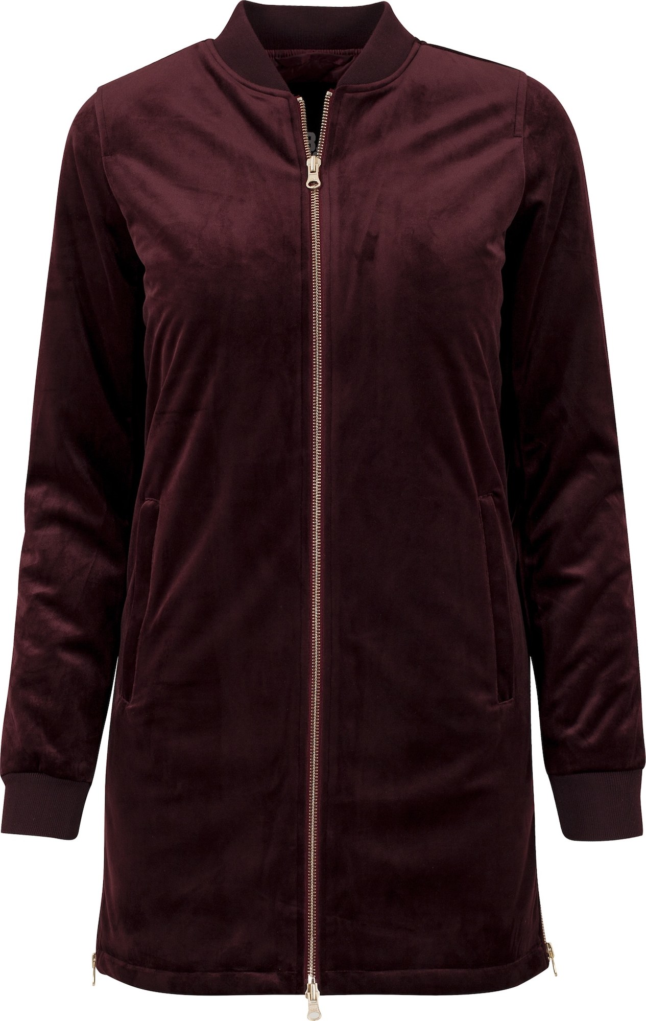 Urban Classics Přechodný kabát burgundská červeň
